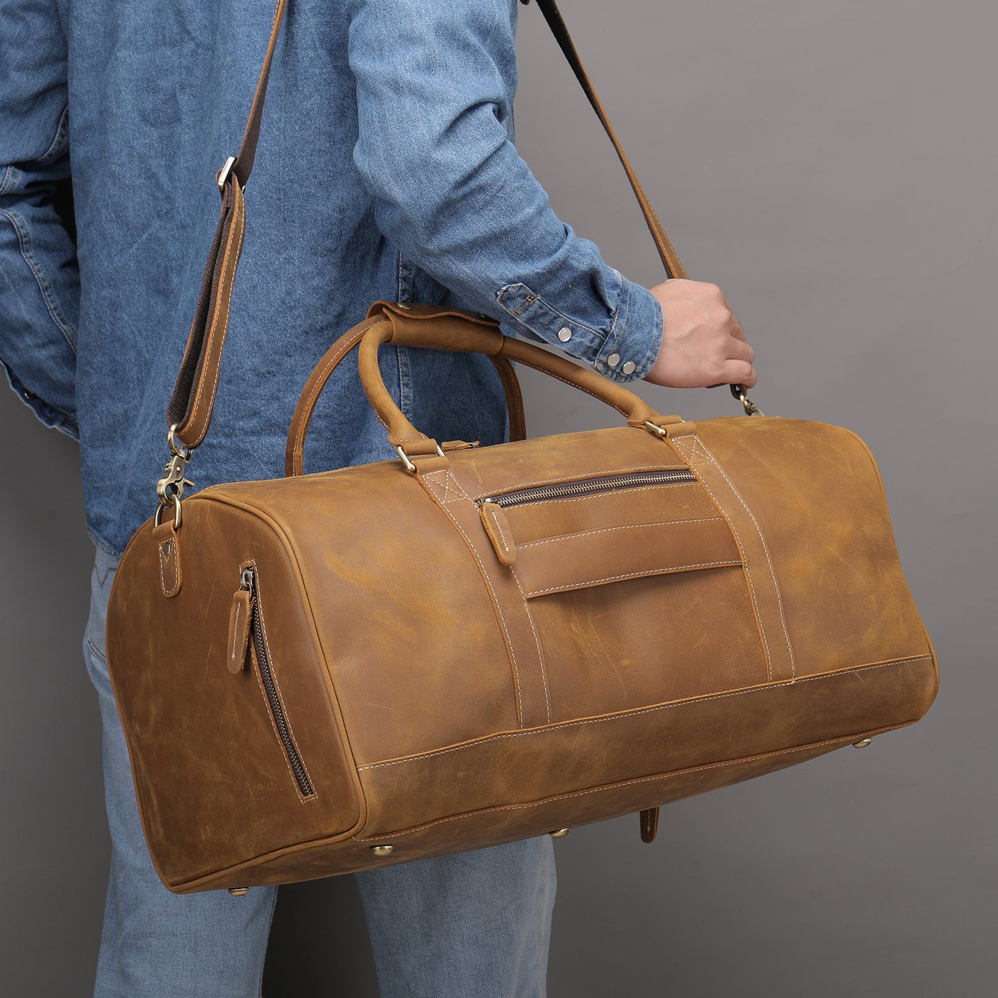 The First Layer Of Cowhide Retro Large Capacity Line