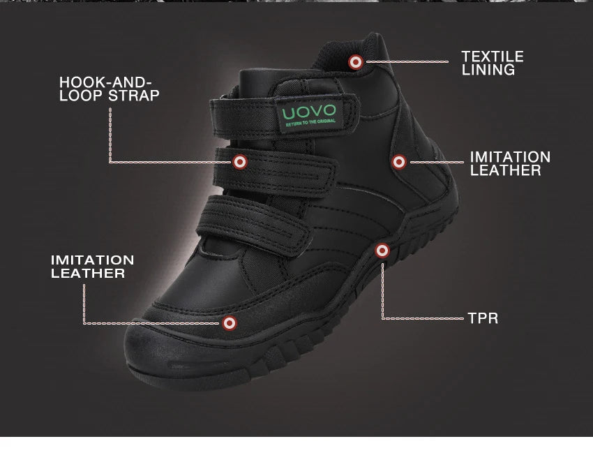 UOVO School Shoes Mid-Calf Boys